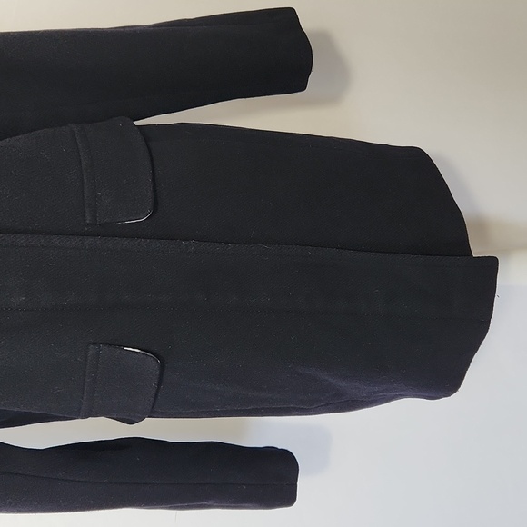 Vince Camuto Deep Navy Blue Women's Wool Blend Full Zip Coat Size S - Picture 5 of 16